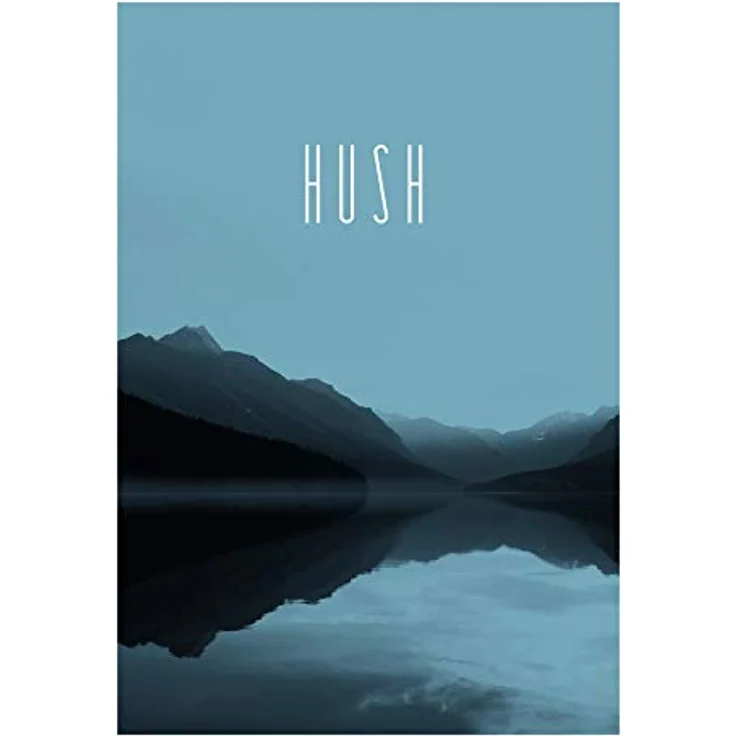 Komar Wandbild Word Lake Hush Steel, Poster 50 x 70 cm, lichtecht, seidenmattes Fotopapier, ohne Rahmen, Made in Germany – Bild 1