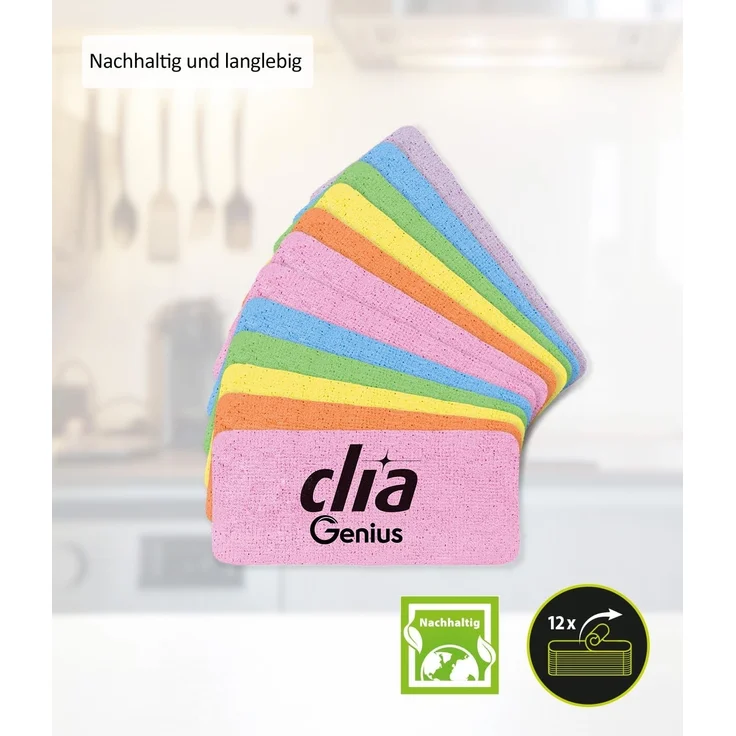 Genius Gemüseschneider Nicer Dicer Mando 13tlg. Gemüsehobel + Rainbow Schwamm S – Bild 9