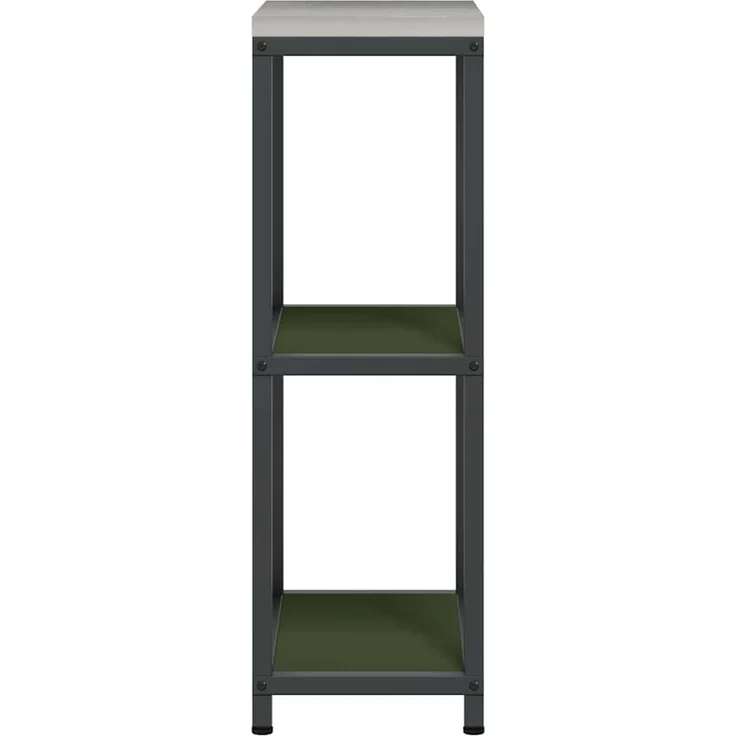 vidaXL Küchenaufbewahrung mit Regal Olive Grün 60 x 50 x 92 cm Stahl 874978 – Bild 5