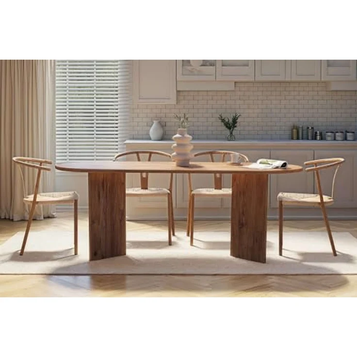 Elegant Atlantic Pine Dining Table, 200 x 90 x 75 cm | 100% Melamine Coated Particle Board, 25 mm Thick | Perfect for Modern Dining Spaces – Bild 5