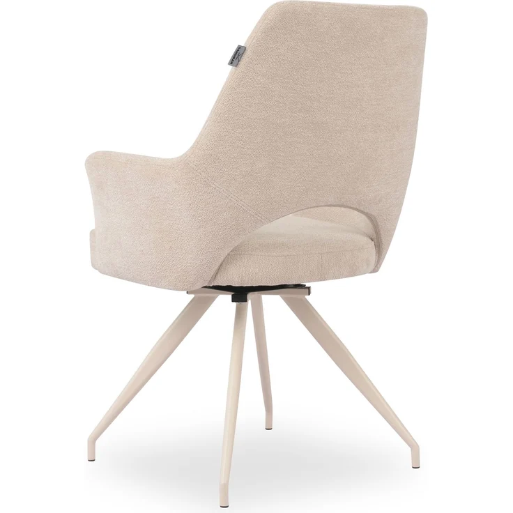 Polsterstuhl SANSIBAR EGERSUND LBH 61x62x89 cm weiß Esszimmerstuhl Freischwinger Schwingstuhl – Bild 5