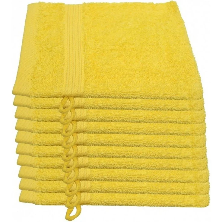 Julie Julsen Waschhandschuh 10-Waschhandschuh-Gelb-Waschhandschuh 15 x 21 cm (10-tlg) – Bild 2