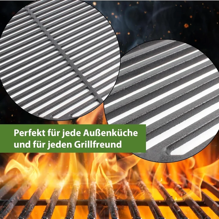 Trutzholm Grillrost rund, Gusseisen emailliert schwarz, Ø 54,5 cm – Bild 7
