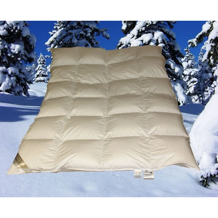 Premium 6cm Winter Hochsteg Daunendecke Daunenbett 4x6 155x200 cm 100% Daunen – Bild 1