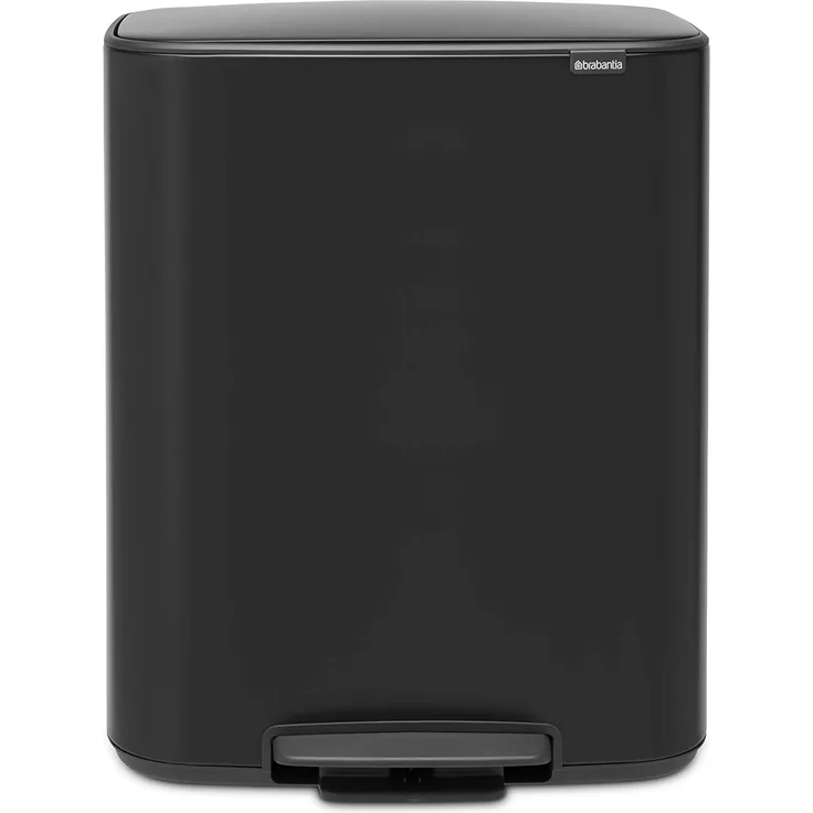 Brabantia Mülleimer Bo Treteimer, 2 x 30L, sanft schließender Deckel, mit leichter Pedalbedienung