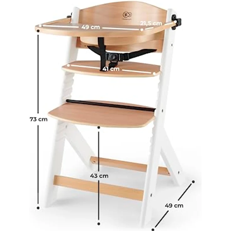 KINDERKRAFT High chair ENOCK white legs – Bild 8