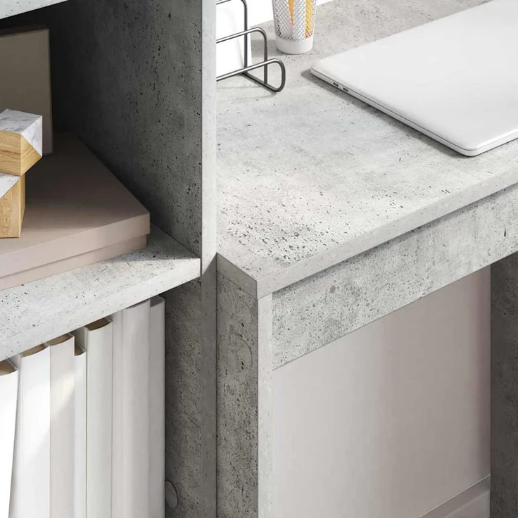 vidaXL Schreibtisch Beton Grau 70 x 40 x 76 cm 869381 – Bild 3