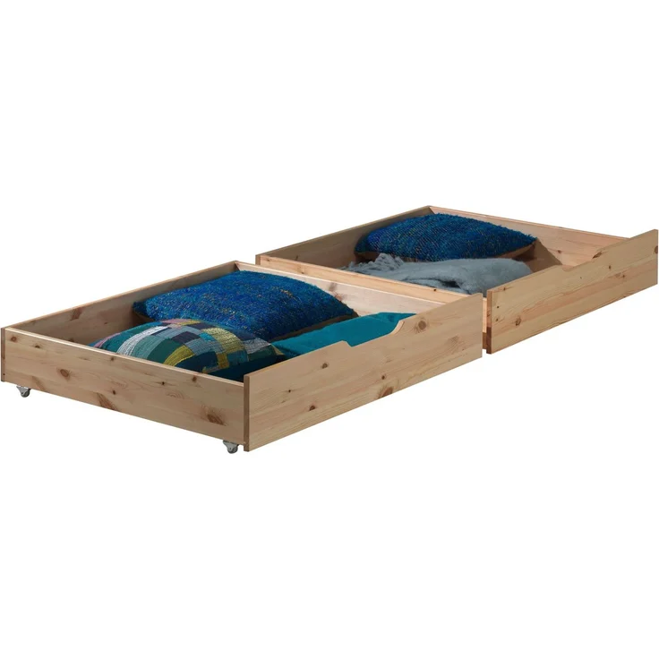 Bettschubladen Karolina 98x89x21 Massivholz natur