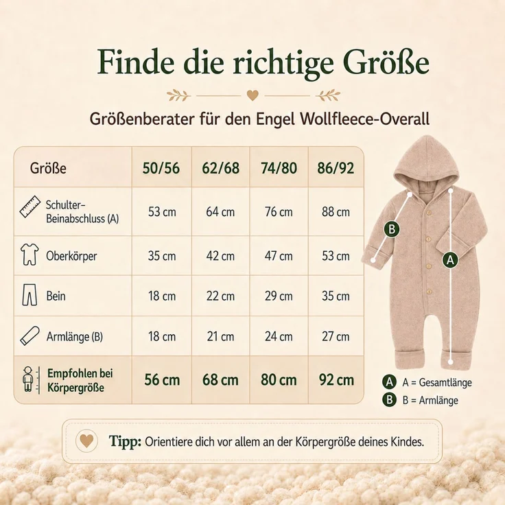 Engel Baby-Overall mit Kapuze, Holzknöpfen und Umschlag TOP – Bild 8