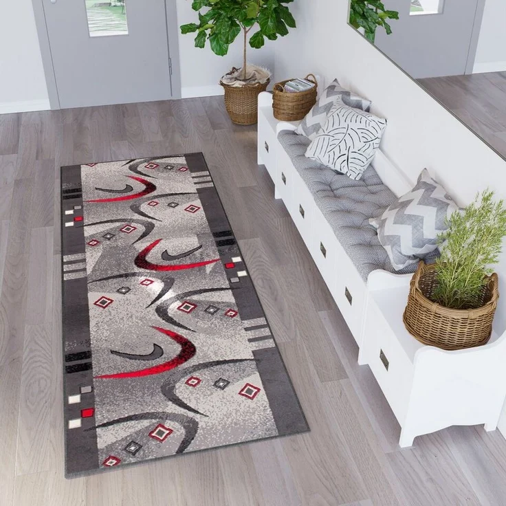 Tapiso Läufer DREAM, rechteckig, Höhe: 8 mm, Flur, Meterware, Korridor, Kurzflor – Bild 5