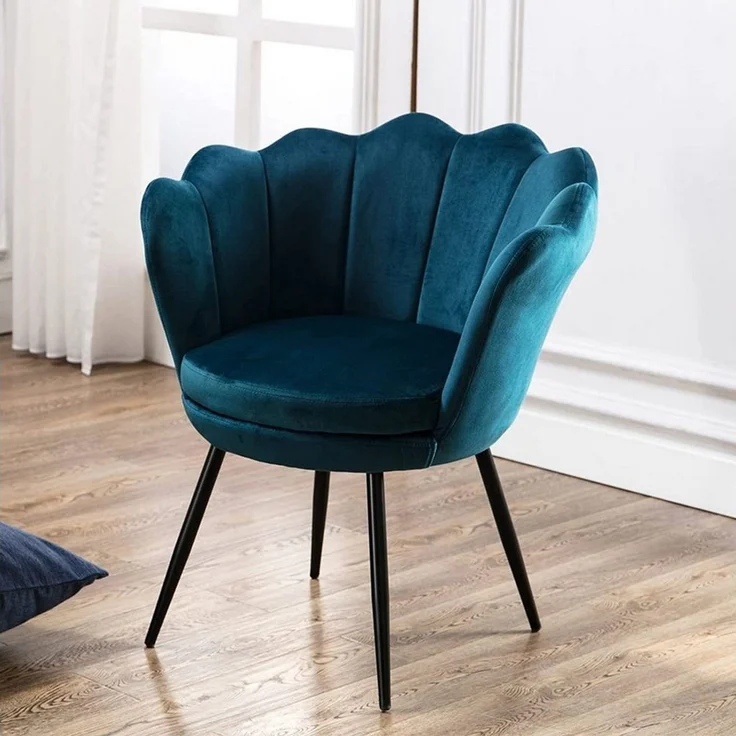 WAHSON OFFICE CHAIRS Loungesessel Sessel Weicher Samt Armlehnstuhl – Bild 2