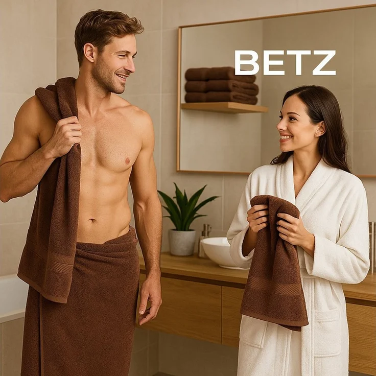 Betz Handtuch Set 5-TLG. Premium 1 Duschtuch 2 Handtücher 1 Gästetuch 1 Waschhandschuh, 100% Baumwolle – Bild 3