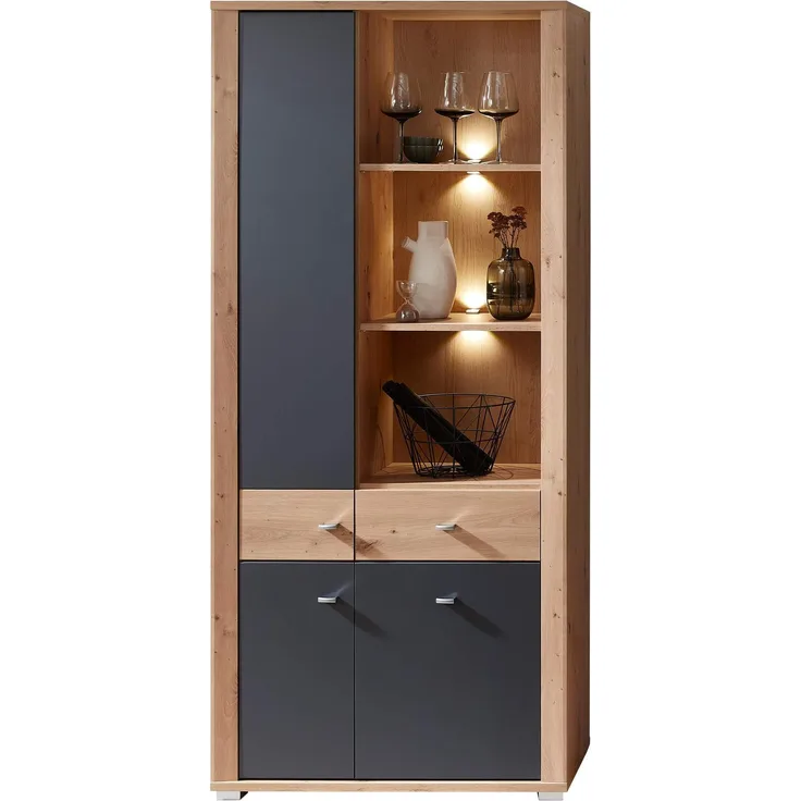 Regal Stauraumelement PABLO Artisan Eiche - Graphit