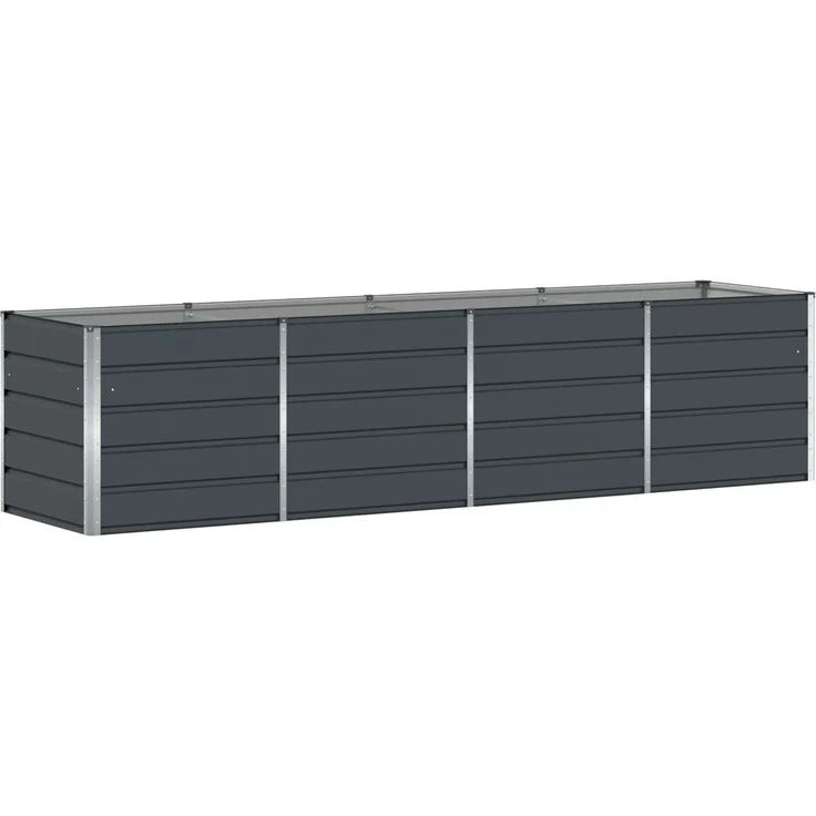 vidaXL Pflanzkübel Anthrazit 240 x 80 x 75 cm Stahl 42018197 – Bild 1