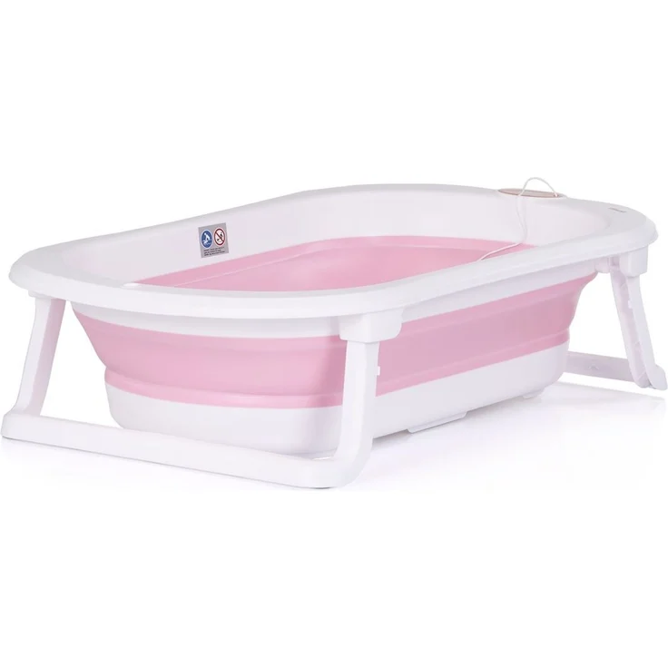 Chipolino Babywanne, Wickeltisch 2 in 1 Sonata Ständer faltbar Thermometer 11 kg rosa – Bild 3