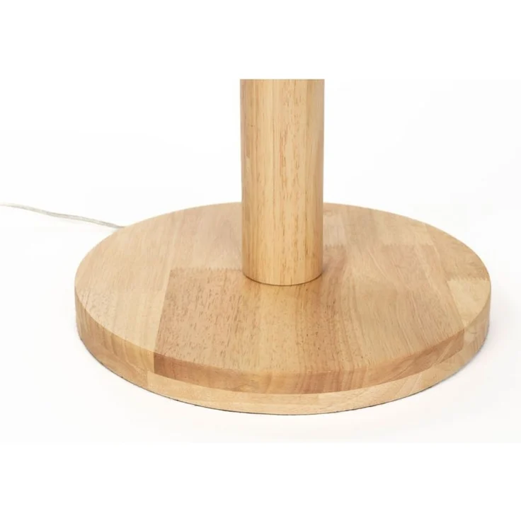 Stehlampe Scallop mit Jute-Lampenschirm, Gummibaumholz von Dutchbone – Bild 5