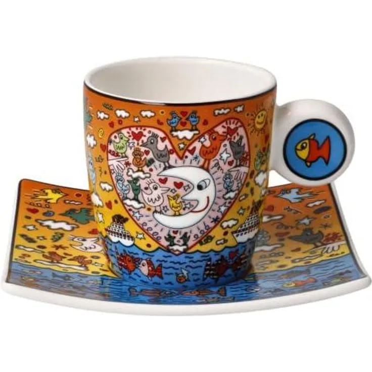 Goebel Espressotasse James Rizzi - The Romance of the Sea, Fine Bone China, Bunt, 0. 1 L, 26102691