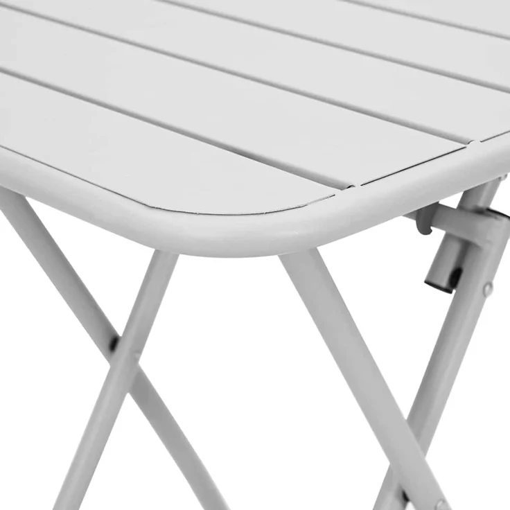 vidaXL Bistrotisch Weiß 55 x 55 x 72,5 cm Pulverbeschichteter Stahl 42002944 – Bild 7
