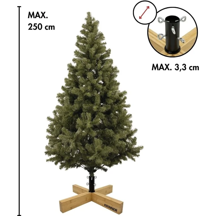 Krinner Christbaumständer Nordic für künstliche Weihnachtsbäume bis Ø 3 cm – Bild 2