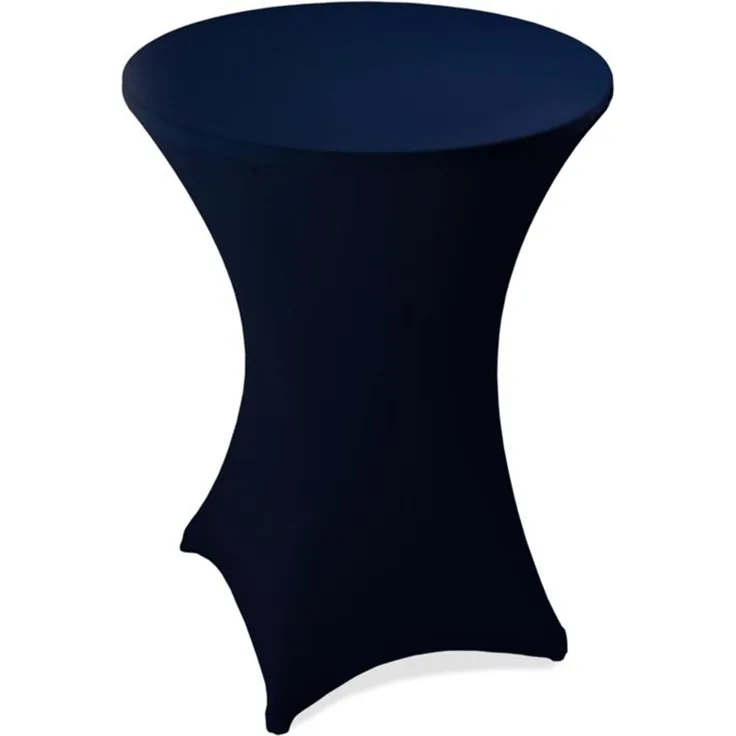 Stehtischhusse Stretch Stehtisch Ø 60 cm Tisch Husse Bistrotisch Dunkelblau