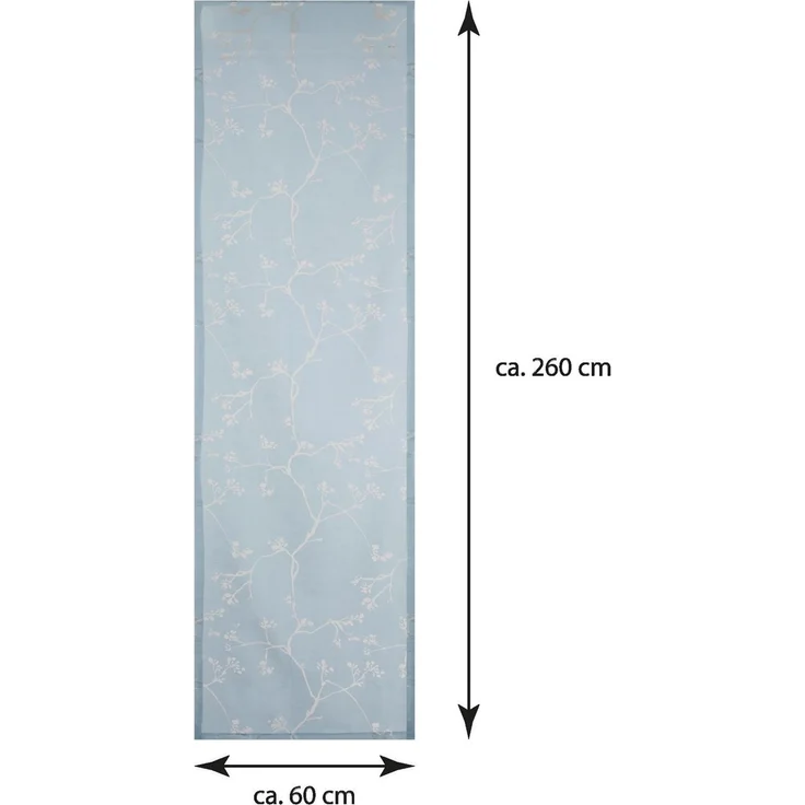 Bestlivings Flächenvorhang Elena 3er Pack "Ausbrenner" 60 x 260 cm (B x H) in Hellblau-Braun inkl. Zubehör, ausgebrannte Motive Schiebevorhang, in vielen Farben – Bild 5