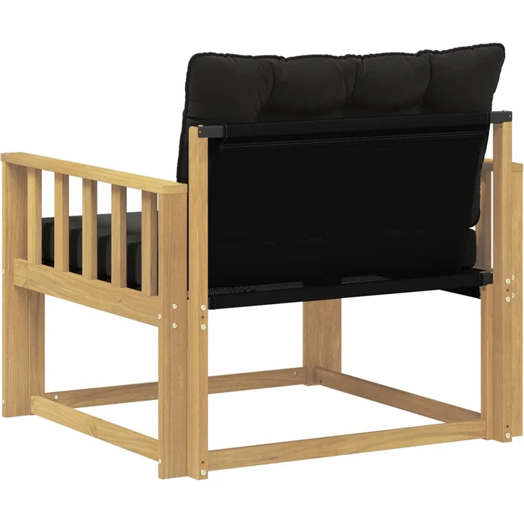 vidaXL Outdoor-Sofagarnitur Massives Akazienholz und Textilene Weiß 3439062 – Bild 7