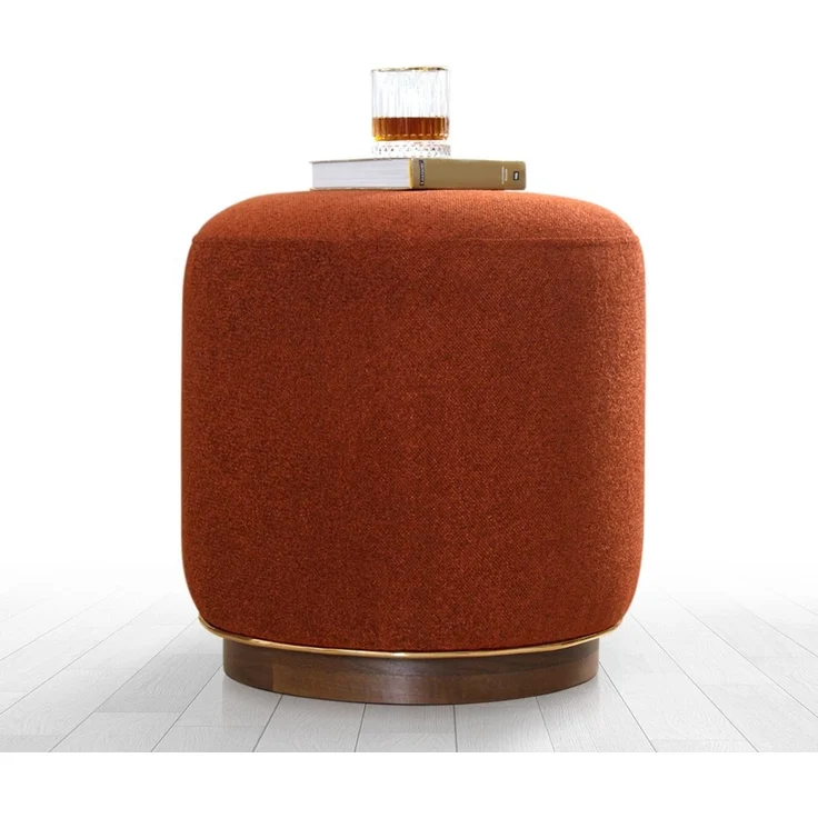 Hanah Home 'Zeone - Tile Red' Pouffe, Fliesenrot, 42 x 43 x 42 cm – Bild 1