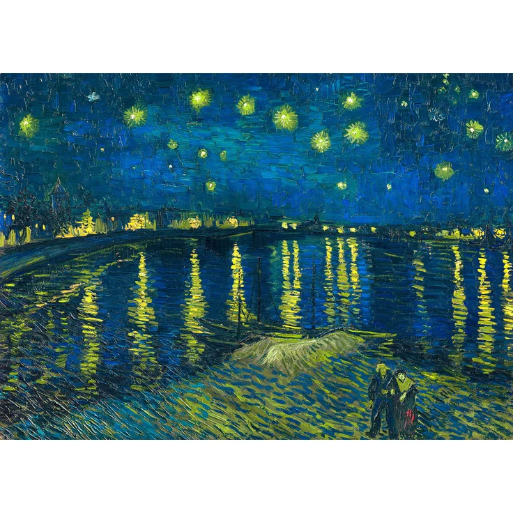 Kunst Leinwandbild Blau Gelb 70x50 DD123063 Wandbild Leinwand Malerei Wohnzimmer – Bild 1