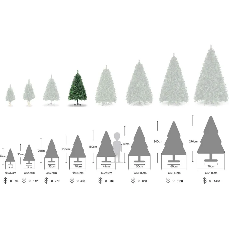 SALCAR Künstlicher Weihnachtsbaum 150 cm – Bild 8