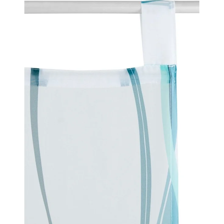OTTO home Schiebegardine Dimona (2 St), Schlaufen, transparent, Voile, 2er-Set, Fertiggardine, inkl. Beschwerungsstange, Wellen – Bild 3