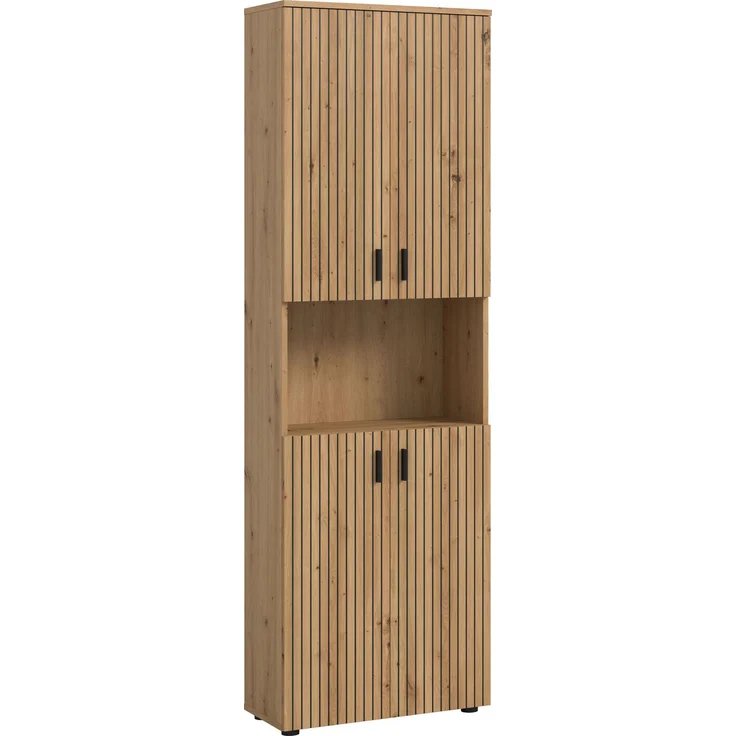 Badschrank B/H/T: 60x192x30 cm in Artisan Oak Nachbildung und -- – Bild 1