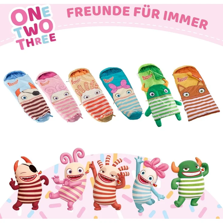 Skandika Kinderschlafsack Sorgenfresser Polli, Großzügige Kapuze mit breitem Rand und Kordelzug, Jungs, Mädchen, Komfortbereich 12 – 3 °C, wasserabweisend, Mund-Tasche – Bild 7