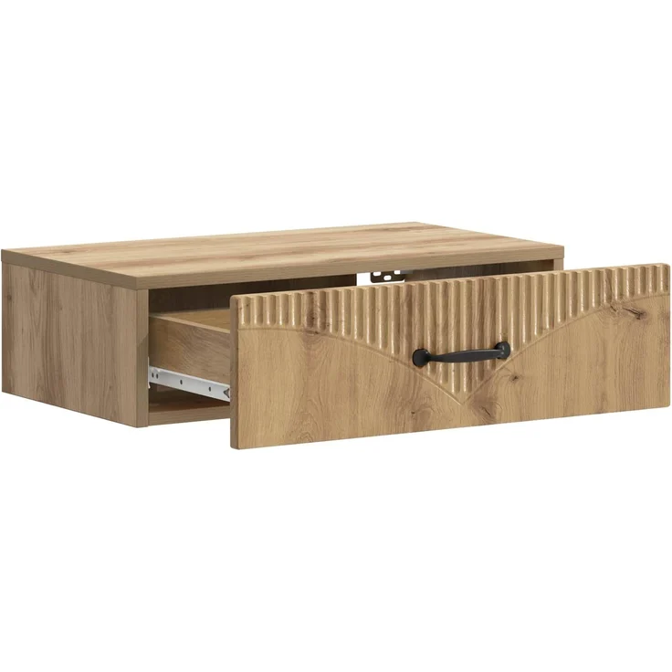 vidaXL Wandmontierter Beistelltisch Artisan-Eiche 59 x 34,5 x 17 cm 899004 – Bild 3