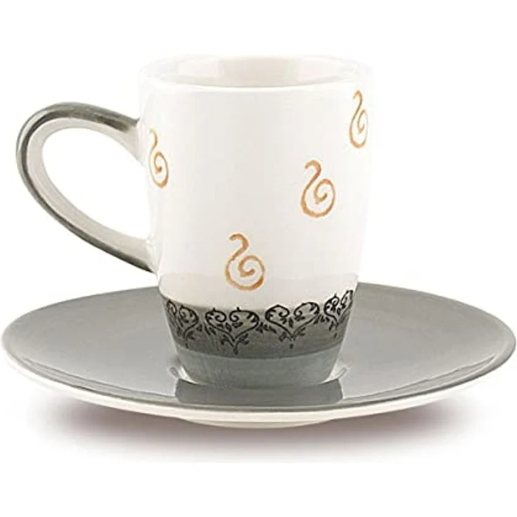 Mila Espressotasse Mila Keramik Espresso-Tasse mit Untere Oommh Katze Pure, Keramik – Bild 3