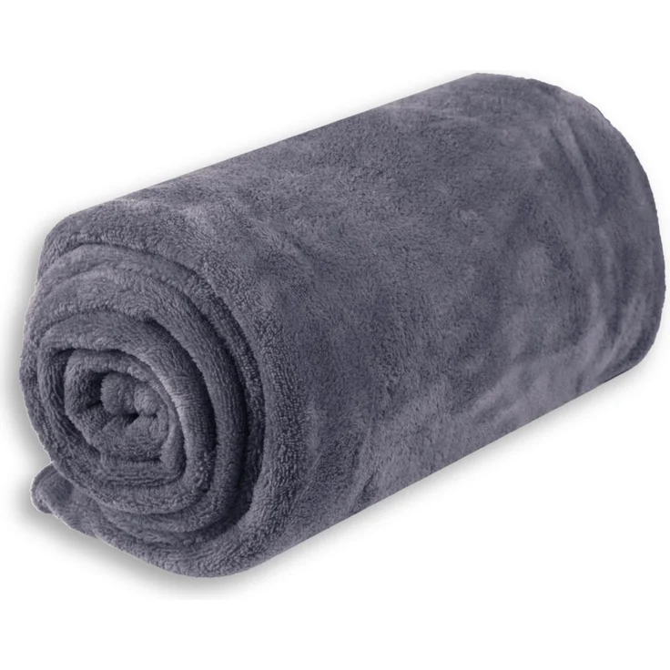 Babydecke Mikrofaser Bestcount 90x140 cm steingrau - anthrazit – Bild 1