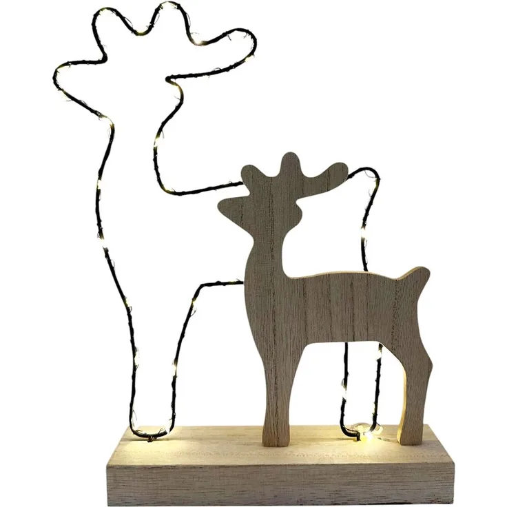 LED-Deko-Hirsch 35er Höhe 22 cm