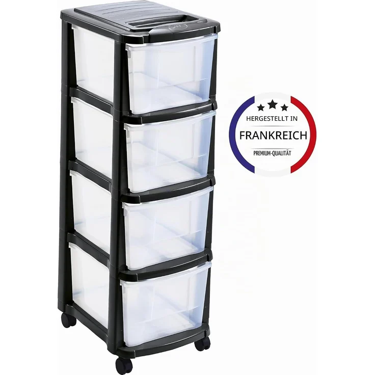 Mondex XXL Rollcontainer mit 4 Schubladen, 29x39x84 cm – Bild 4