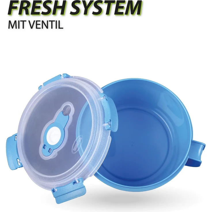 Vorratsdose für Lebensmittel ( 850 ml ) - Blau - Frischhaltedosen Frühstücksschale, BPA-Frei luftdicht, Aufbewahrungsbox Meal Prep Box, Schale – Bild 2