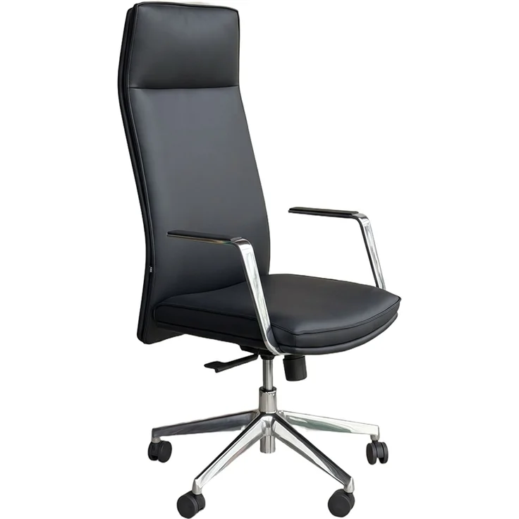 KAWOLA Bürostuhl GIO Schreibtischstuhl drehbar Kunstleder schwarz 119 x 68 x 61 cm – Bild 3