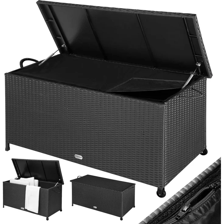 Casaria Auflagenbox, Aufbewahrungsbox UV beständig Wetterfest Garten