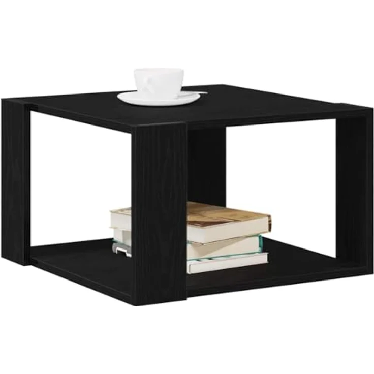 vidaXL Couchtisch Schwarz Eichen-Optik 85 x 55 x 31 cm 862042 – Bild 1