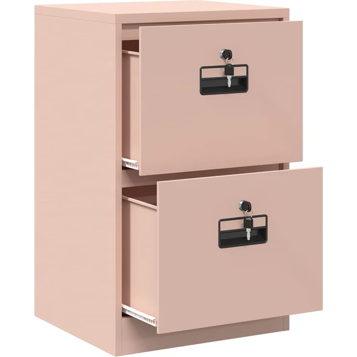 vidaXL Aktenschrank Rosa 45,5 x 42 x 74,5 cm Kaltgewalzter Stahl 891611 – Bild 6