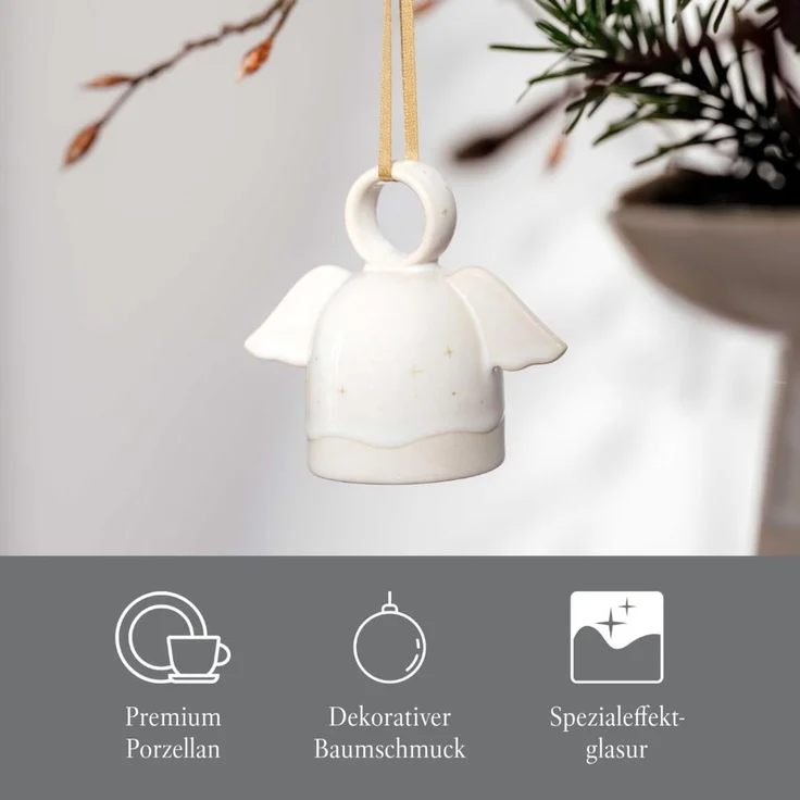 like. by Villeroy & Boch Winter Glow Ornament Engel – Bild 3