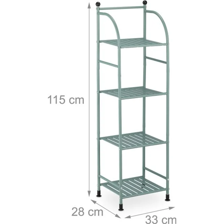 Schmales Standregal mit 4 Ablagen – Bild 2