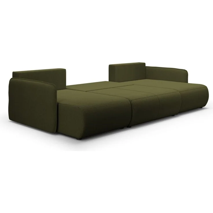 Wohnlandschaft Sofa mit Schlaffunktion CALGARY Stoff Curio Grün – Bild 2