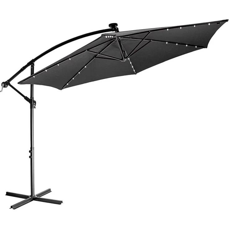 STILISTA Ampelschirm Sonnenschirm Gartenschirm Sonnenschutz Marktschirm, LED