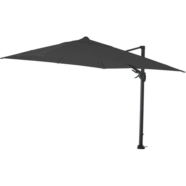 SIENA GARDEN Bosco N+ Ampelschirm anthrazit/anthrazit 300x300 cm Gestell Aluminium anthrazit, Bezug 100% Polyester, 280g/m² in anthrazit-meliert, UPF 50+ – Bild 1