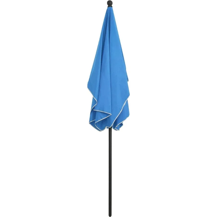 vidaXL Sonnenschirm mit Mast 210x140 cm Azurblau 315550 – Bild 4