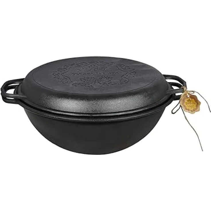 Maysternya Gusseisen Topf mit Deckel - Bratpfanne 8 l