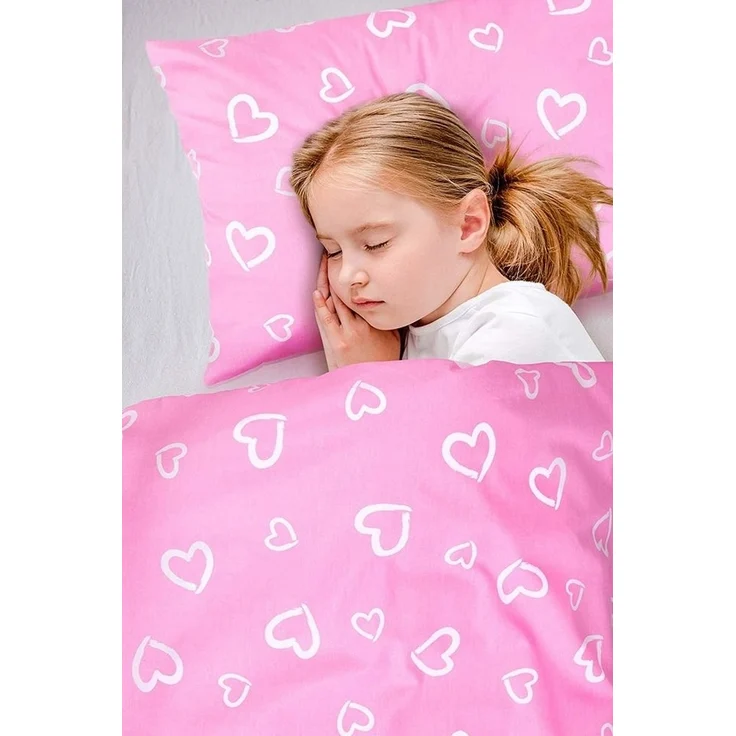 Amilian Kinderbettwäsche 100x135 - Bettwäsche Kinder - Kopfkissenbezug 40x60 cm Babybettwäsche, 2 teilig, 100% Baumwolle, für Mädchen und Jungen – Bild 2